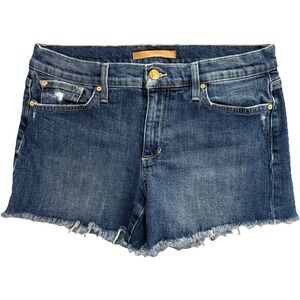 Joe's Jeans Womens 29 The Ozzie Cut‎ Off Shorts Blue Denim Distressed Frayed Hem
